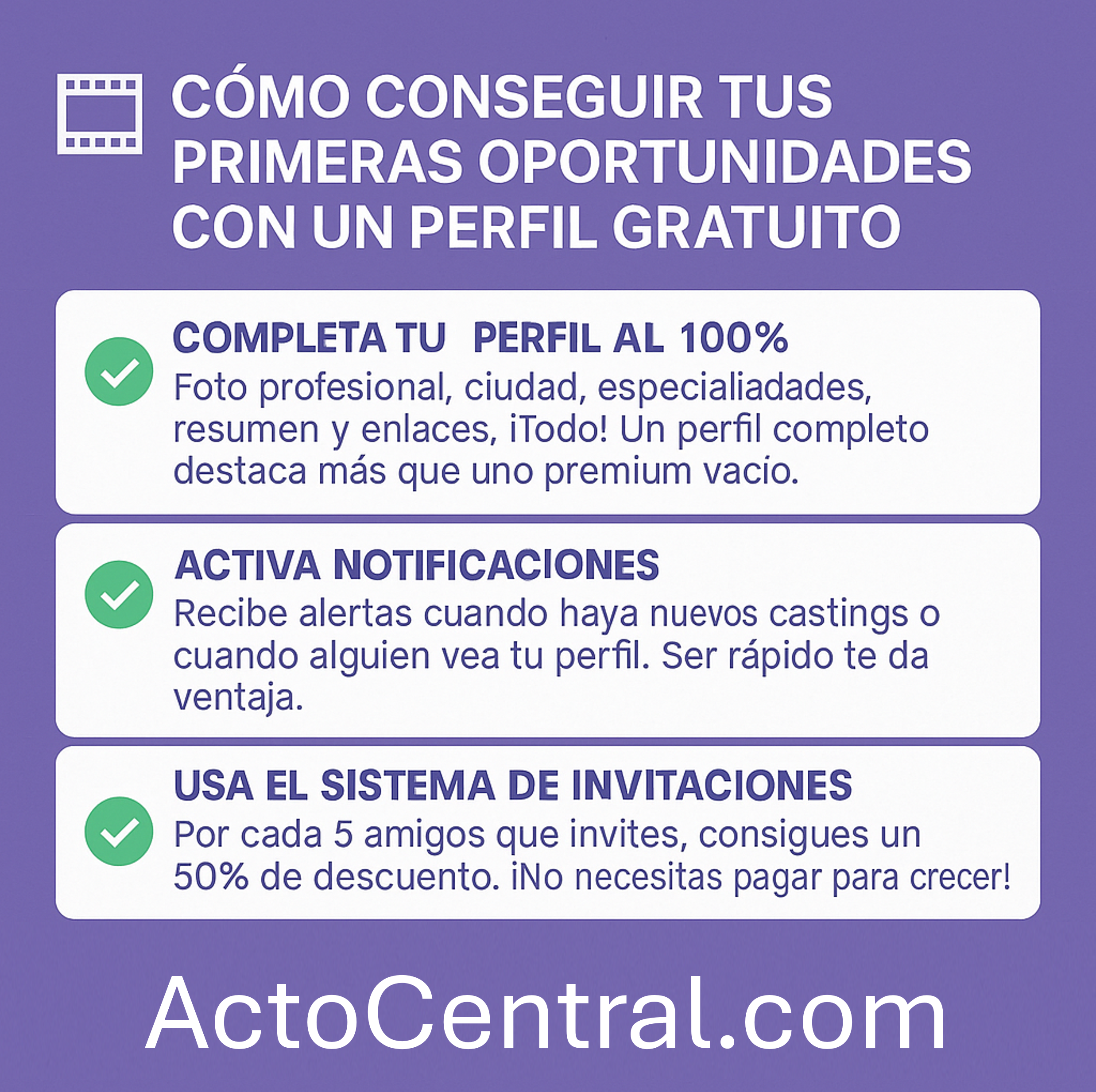 ¿Acabas de empezar en Acto Central? 3 formas reales de aprovechar el plan gratuito